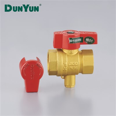 Brass Temperature-sensing Lockable Ball Valve
