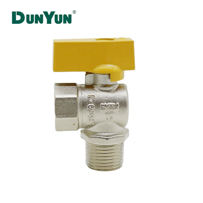 Can a right - angle gas valve be used in a pipeline with a small diameter?