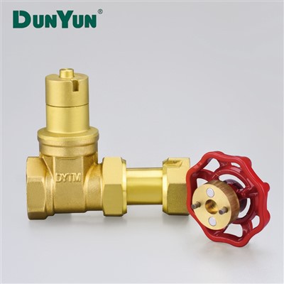Magnetic Lock Pre-meter Brass Gate Valve