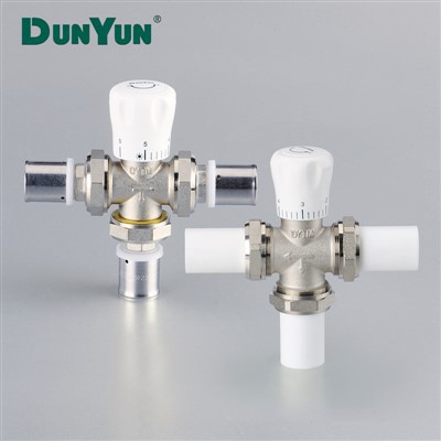 Manual Brass Thermostatic Valve With Press PPR PB